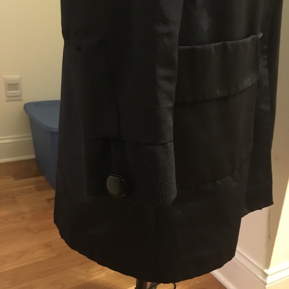 Four Button Black Dress Jacket - Picture 7 of 8